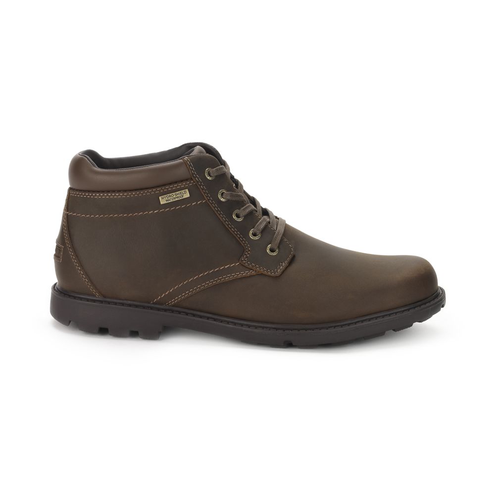 Rockport Rugged Bucks Waterproof - Mens Ankle Boots - Brown - NZ (YQD-328174)